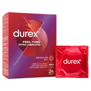 DUREX Feel thin extra lubricated 24 kusů