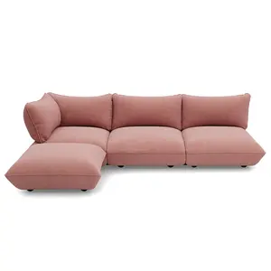 Modulárna sedačka Sumo Corner Sofa menčester, viac farieb - Fatboy Farba: jemne ružová (ľavý)