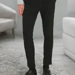 Trendyol černé slim fit italské chino kalhoty