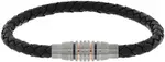 Boccia Titanium Pánský kožený náramek 03003-0221