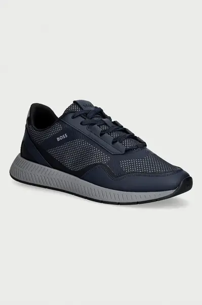 BOSS topánky športové pánske Titanium