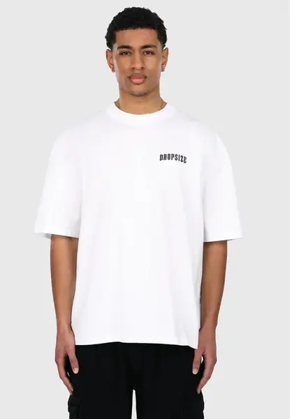 Dropsize Tričko  čierna / biela