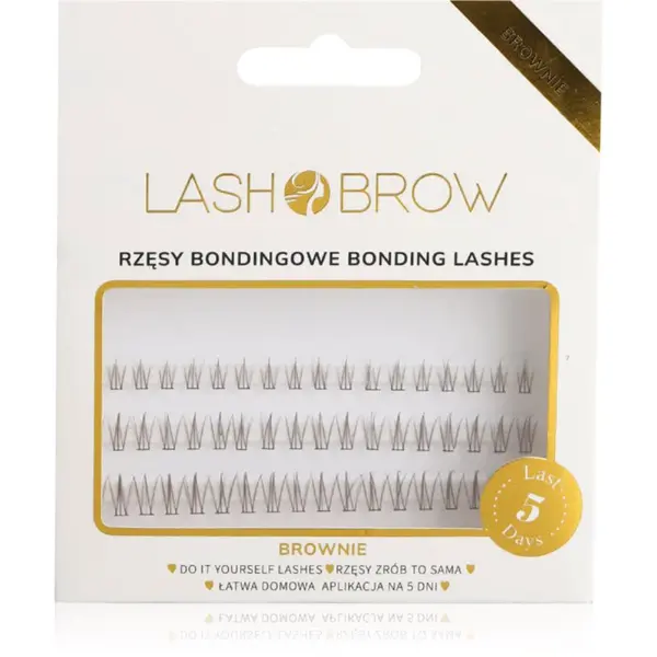 Lash Brow Bonding Eyelashes trsové nalepovacie mihalnice Extra Small Brownie 1 ks