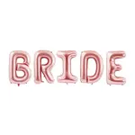 PartyDeco Balónovy banner Bride ružovo-zlatý 280cm