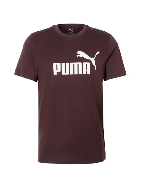 PUMA Funkčné tričko 'Ess No. 1'  čokoládová / biela
