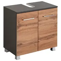 Held SKŘÍŇKA POD UMYVADLO, dub wotan, barvy grafitu, 60/53/35 cm