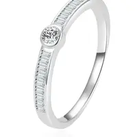 Beneto Nadčasový stříbrný prsten se zirkony AGG303L 52 mm