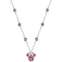 Disney Krásný stříbrný náhrdelník Minnie Mouse s krystaly NS00045SRUL-157.CS
