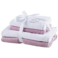 Bugatti SADA RUČNÍKŮ A OSUŠEK, fialová, bílá