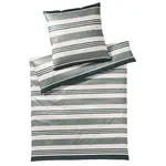 Yes for bed POVLEČENÍ, makosatén, šedá, zelená, 155/220 cm