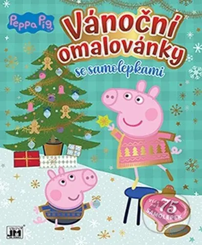 Vánoční omalovánky Peppa Pig (se samolepkami) - kniha z kategorie Omalovánky