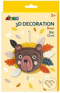 3D dekorace na zeď - Medvěd - puzzle z kategorie 3D puzzle