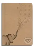 Notes tečkovaný A6 kraft Slon