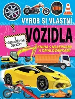 Vyrob si vlastní vozidla (Kniha s nálepkami a omalovánkami) - kniha z kategorie Omalovánky