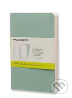 Moleskine - Volant - dva zelené zápisníky (malé, mäkká väzba, čisté (sada 2 ks zápisníkov))