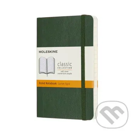 Moleskine - zelený zápisník Soft (pocket, linajkovaný)