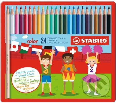 STABILO color 24 ks kovové pouzdro