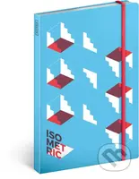 Notes Isometric (nelinkovaný s gumičkou na uzavření)