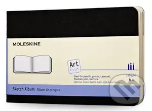Moleskine - čierny skicár (malý, čistý, mäkká väzba)