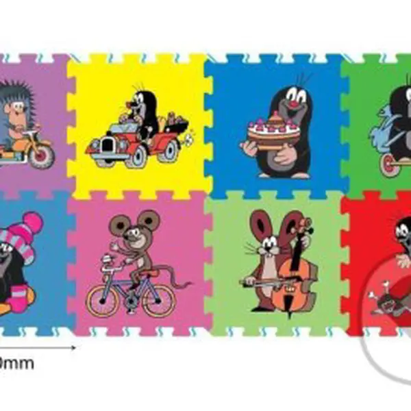 Pěnové puzzle krtek 30x30 - hra z kategorie Maxi dílky