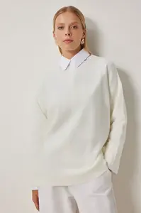 Happiness İstanbul Dámský Ecru oversize pletený svetr