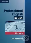Professional English in Use: Finance - Ian MacKenzie - kniha z kategorie Jazykové učebnice a slovníky