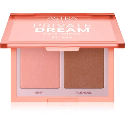 Astra Make-up Private Dream Palette Blush and Bronzer bronzer a tvářenka odstín 03 boho 7 g