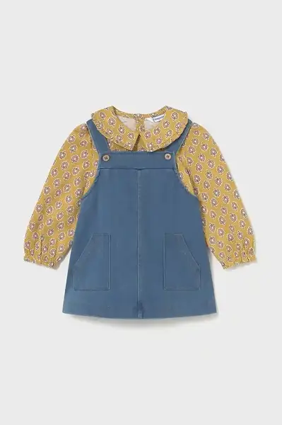 Dívčí šaty Mayoral modrá barva, mini, 2926