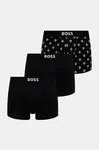 Boxerky BOSS Trunk 3P BOSS ONE D 3-pack pánské, černá barva, 50549832