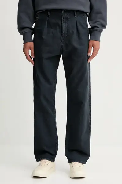 Bavlněné kalhoty G-Star Pleated Chino Relaxed