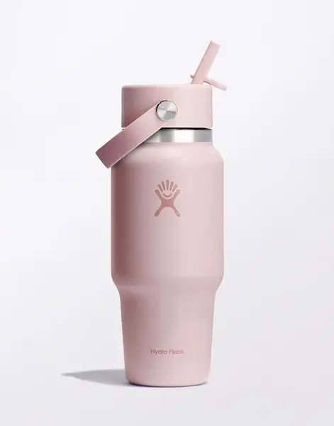 Hydro Flask Wide Mouth Travel Bottle with Flex Straw Cap 24 oz (710 ml) Trillium