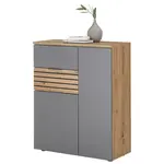 MID.YOU BOTNÍK, šedá, dub artisan, 85/105/38 cm