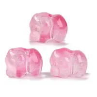 Spray Painted Glass Beads