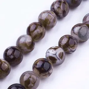 Natural Agate Bead Strands
