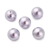 Baking Painted Pearlized Glass Pearl Round Beads