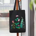 DIY Flower Pattern Tote Bag Embroidery Kit