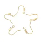 Brass Micro Pave Clear Cubic Zirconia Earring Hooks