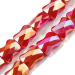 AB Color Plated Glass Beads Strands