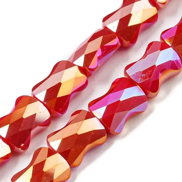 AB Color Plated Glass Beads Strands