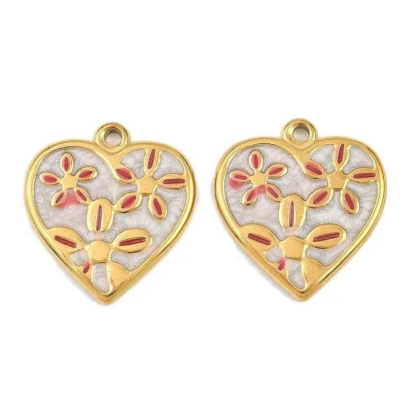 304 Stainless Steel with Enamel Pendants