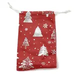 Silver Stamping Christmas Velvet Storage Bags