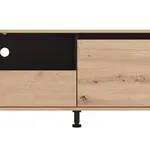 Tv stolík 157 pattie - dub, čierna