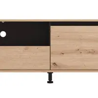 Tv stolík 157 pattie - dub, čierna