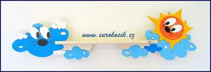 Detská polička sluníčko 60 cm