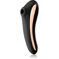 Satisfyer Dual KISS vibrátor se stimulátorem klitorisu Black 18,8 cm