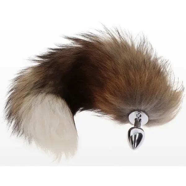 Taboom Luxury Bondage Essentials Foxtail anální kolík brown 41 cm