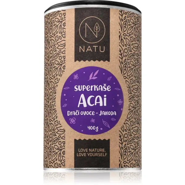 NATU Superkaše ACAI s dračím ovocem a jahodami bezlepková kaše 400 g