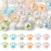 32Pcs UV Plating Acrylic Beads