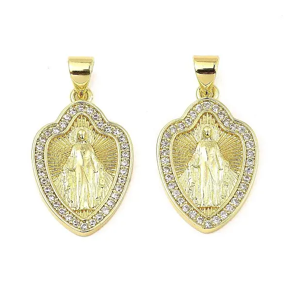 Brass with Cubic Zirconia Pendants