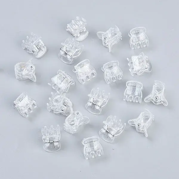 PS Plastic Mini Claw Hair Clips for Women Girls